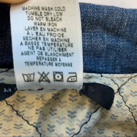 Marc Jacobs Denim Jean Kimono belted Jacket Sz XS pockets bohemian - Picture 15 of 16